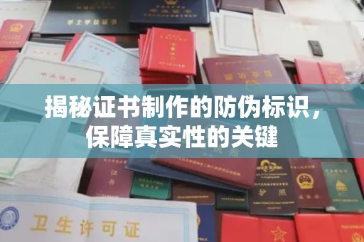 武功揭秘证书制作的防伪标识，保障真实性的关键