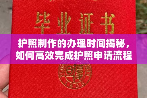 武功护照制作的办理时间揭秘，如何高效完成护照申请流程