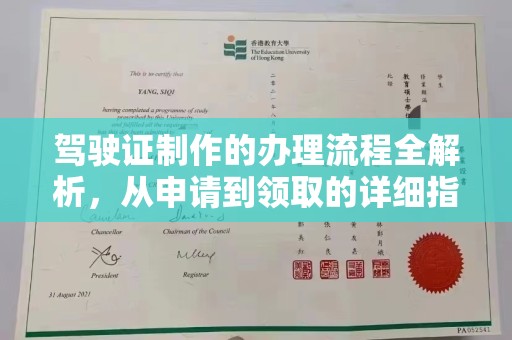 武功驾驶证制作的办理流程全解析，从申请到领取的详细指南