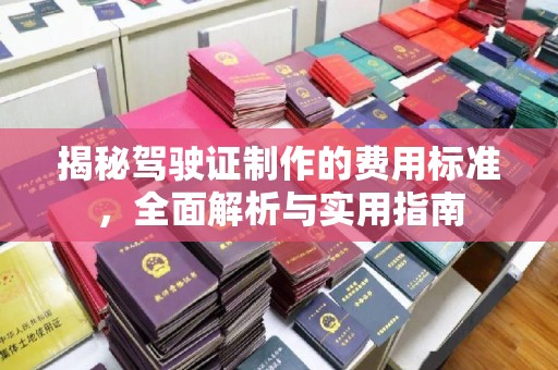 武功揭秘驾驶证制作的费用标准，全面解析与实用指南