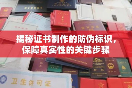 武功揭秘证书制作的防伪标识，保障真实性的关键步骤